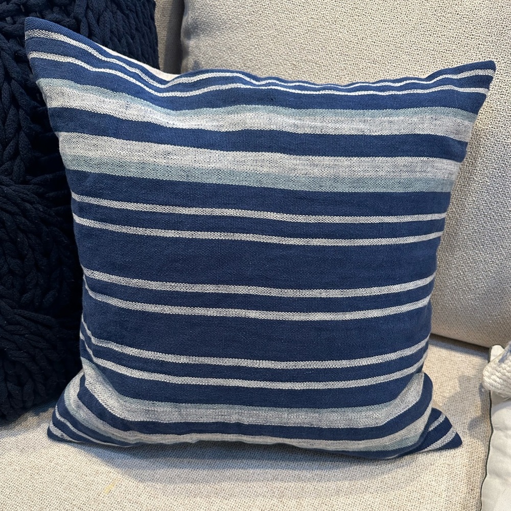 Pottery Barn Aanya Stripe Pillow Cover discontinued colored